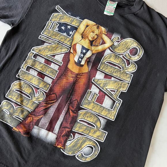 Vintage Y2K 2000s Britney Spears Oops I Did It Again Tour Two Sided Rap T Shirt - Picture 4 of 11